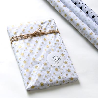 China Recycled Materials Custom Brand Printed Translucent Silk Wrapping Tissue Paper For Clothing for sale