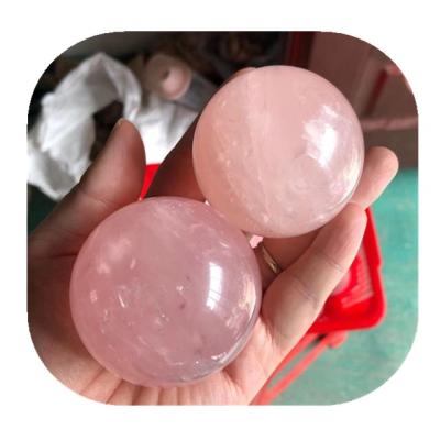 China Wholesale Healing Crystal Crystal Sphere Europe Quartz Natural Rose Quartz Crystal Ball For Gift for sale