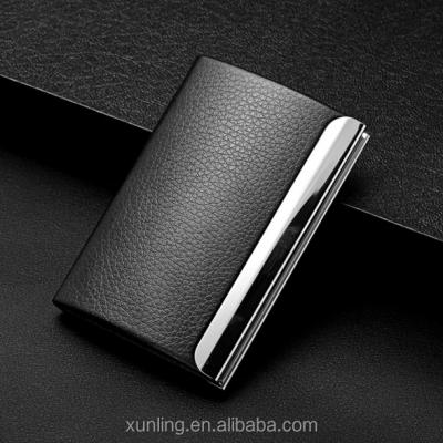 China NATIONAL Mens Slim Wallet PU Leather Business Card Holder Case for sale