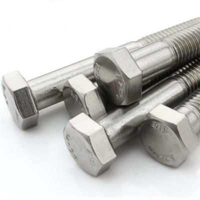 China High quality m20 m48 grade hex bolt din933 full carbon steel standard size 4.8 standard size for sale