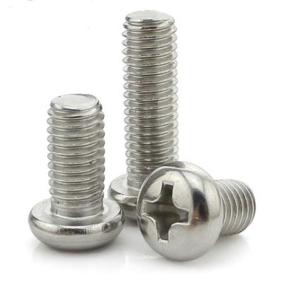 China Carbon Steel All Size DIN7985 Stainless Steel Pan Head Phillips Driver Machine Screw for sale