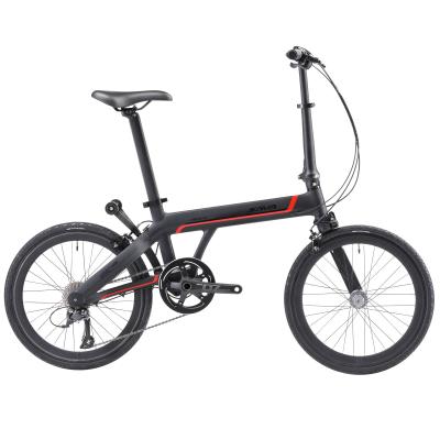 China Unisex Carbon Folding Bike 20 Inch Frame SHIMANO SORA 9 Speeds for sale