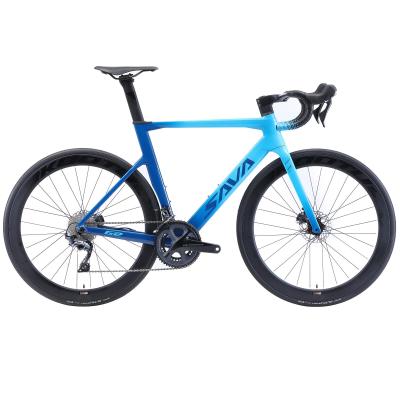 China Versteckte Schwarz-blaue Farbe Kabel-SAVA Full Carbon Road Bikes 18.9lb zu verkaufen