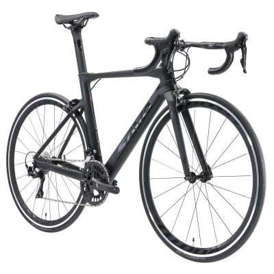 Chine Vélo de route de frein à disque du carbone T800, vélo noir de route de vitesse du gris R3000 18 à vendre