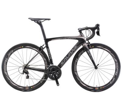 China 8.5kg SAVA Carbon Road Bike 700c , T800 Carbon Fiber Racing Bike Double V Brake for sale