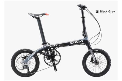 China Kohlenstoff-Falten-Fahrrad SAVA 155cm-175cm, 9.3kg 16 Zoll-Rennrad zu verkaufen