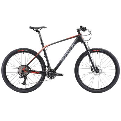 China Schwarze rote Savadeck-Kohlenstoff-Faser-Mountainbike 27,5/29 Zoll zu verkaufen