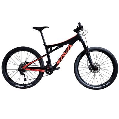 China Certificado del CE de las bicis de montaña de SAVA Full Suspension Carbon Fiber en venta