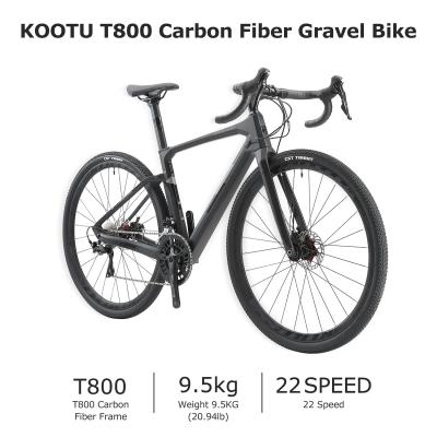 China Bici de la grava del carbono de KOOTU con Shimano 105 Groupset en venta