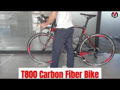 Road Racing T800 Carbon Fiber Bike 18Speed Lightweight Aluminum Alloy