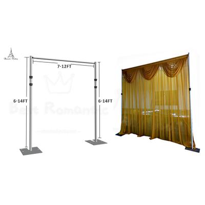 China Easy Assemble 6 ft-14 ft Wedding Backdrop Pipe and Drape Display Stand Exhibit Trade Show Booth Pipe for Bridal Party Outdoor Event for sale