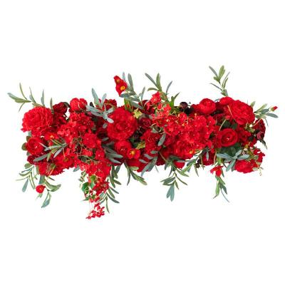 China Wedding Flower Guide Large Flower Arrangement New Wedding Floral Set In Advance Silk Wedding Road Stage Flower Arrangement T Decoration for sale