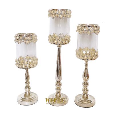 China Creative Luxury Crystal Candle Candle Holder Nordic Romantic Home Dinner Decoration Western European Style Candlelight for sale