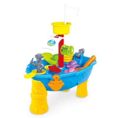 China Fun For Beach PP Pirate Ship Beach Sand Toy And Water Game Deluxe Table for sale