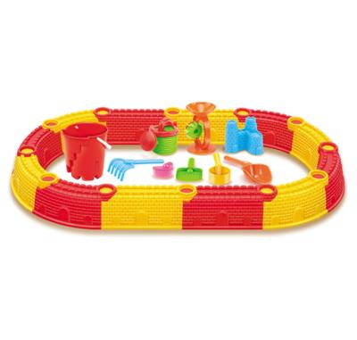 China Plastic Outdoor Toys Sandy Beach Castle Toys Water Play Set Summer Toys Beach Set For Children for sale