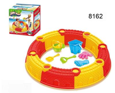 China Outdoor PP Toys City Wall Suit Sand Water Playset Beach Toys Summer Plastic Sandbox Toys Beach Castle Wall Toy Set for sale