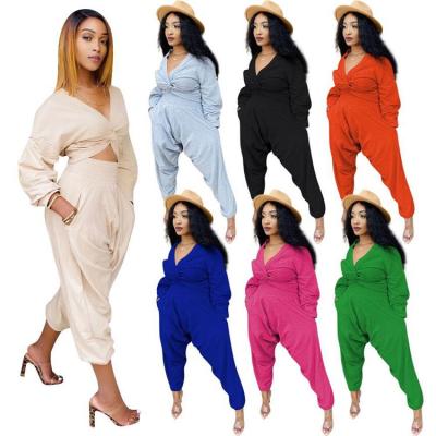 China M8311-new arrivals anti-static 2020 new arrivals 2020 new arrivals curve long sleeve women solid color panties suit anti-static long sets women's clothing for sale