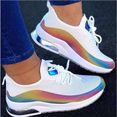 China Fashion Trend Rainbow Fashion Women's Shoes Thoughtful Casual Sports Fashion News Running Trend Women's Sneakers for sale