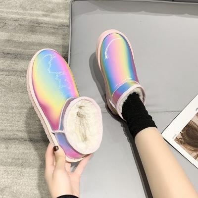 China CUSHIONING CUSHIONING ready to ship factory wholesale woman winter real fox fur snow boots drop boot sheepskin boots for sale