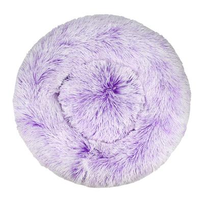 China Viable Bred Dog - Long Faux Fur + Cozy Waterproof Plush Donut Round Dog - Soft Washable Cat - Removable Cusion Pet for sale