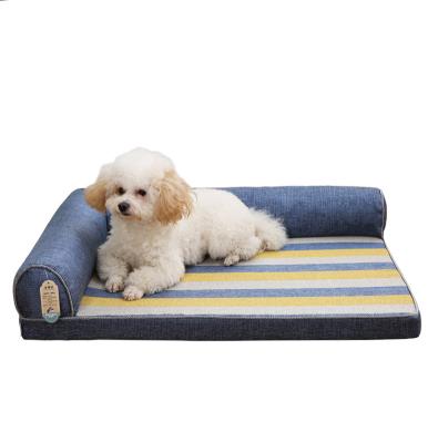 China Cooling Chew Proof Orthopedic Dog Bed Ultra Soft Washable Memory Foam Dog Cushion Cat Pet Beds for sale