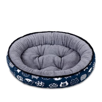 China Luxury Pet Bed Cat Cushion Pet Beds Cuddler de Cama de perro 40CM Round Donut Chew Warm 120CM Custom Cheap Waterproof Proof For Dog Pillow for sale