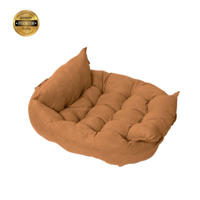 China Travel Large Dog Bed Plush Luxury Warm Pet Beds Modern High Quality Comfortable Soft Bed Plush Inventory Pet Beds for sale