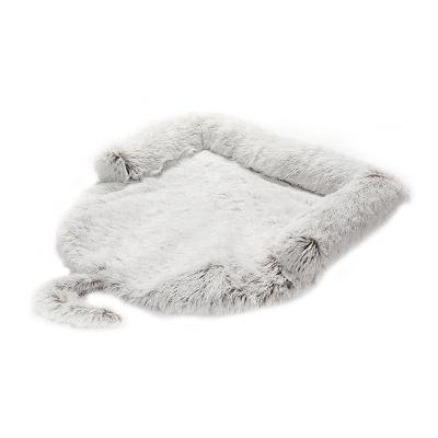 China Amazon Viable Hot Selling High Quality Soft Sofa 2 In 1Multi-functional Faux Fur Pet Bed Slip Cushion Ultra Washable Dog Beds Non for sale