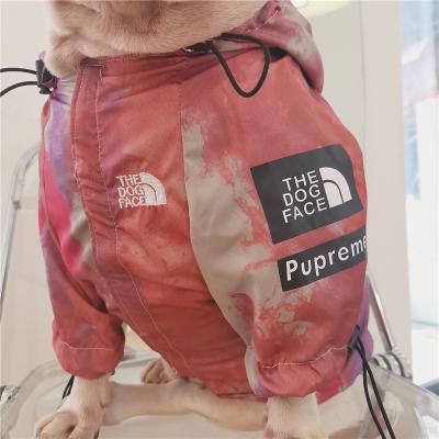 China Viable Waterproof Puppy Coat Winter Warm Dog Jacket The Dog Face Hoodie Reflective Apparel For Small Medium Dogs Pet Clothes for sale