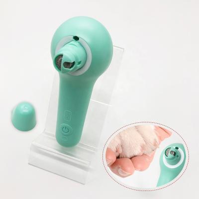 China Hot Sale Viable Hot Selling USB LED Pet Nail Polisher Grinder Dog Grooming Cat Automatic Electric Nail Trimmer Tools for sale