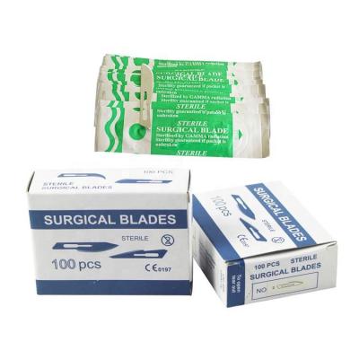 China Easy Operation Fast delivery disposable surgical sterile stainless blades / carbon steel surgical scalpel blade for sale