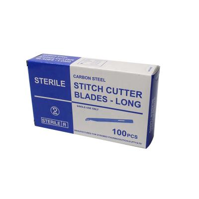 China Factory Price Eco-friendly Disposable Carbon Steel Point Sterile Surgical Cutter Blade Or Stainless Steel 90mm Or 110mm for sale