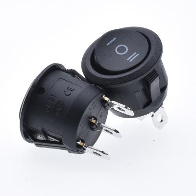 China Rocker Switch On On Push Button Switch 3 Terminals 3 Way 6A 250V Boat Switch Control Power KCD1 for sale