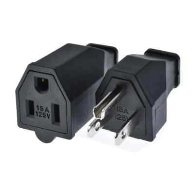 China Removeable USA 3 Pin Industrial Power Cord Plug USA Thailand Power Plug Adapters Replacement 10a/15a USA Electric Plug for sale