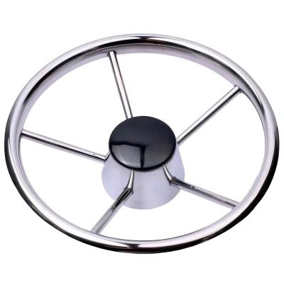 China Marine Boat Yacht Stainless Steel Marine Fishing Boat Yacht Ship Steering Wheel for Boat Marine for sale