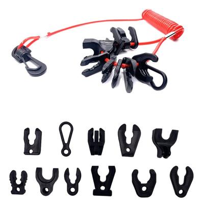 China Universal Marine Motor Boat Pontoon Boat Accessories Engine Kill Switch Keys With Lanyard for sale