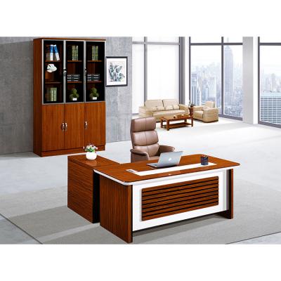 China Customized Ekintop Good Quality Office Furniture Home Office Furniture Paper Veneer Finished Office Executive Table for sale