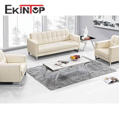 China Direct Italy Cheap Genuine Italian European Luxury Vintage Classic Ekintop Factory Brands Extended Leather Sofa Set With Wood Trim for sale