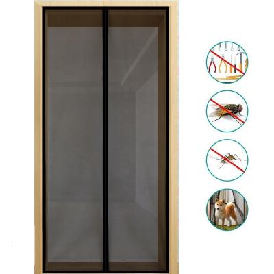 China Easy Install Hot New Products 2020 Retractable Mosquito Net Door Curtain Hands Free Screen Mosquito Net Door Mesh With Magnets for sale