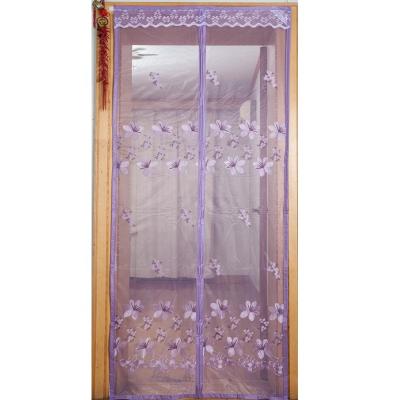 China 2020 New Folding Screen Design Embroidery Mosquito Net Screen Curtain Insect Net for sale