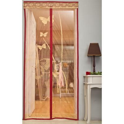 China Jacquard Home Decor Butterfly Folded Sliding Door With Adhesive Tape for sale