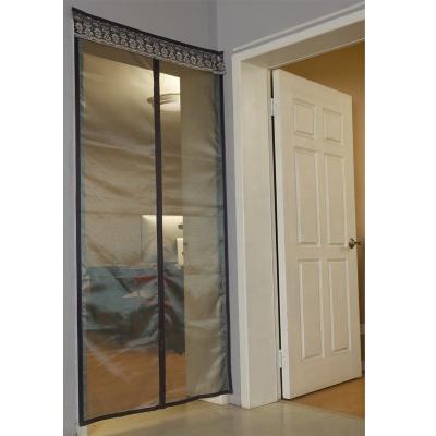 China Folded Magnetic Reflector Wire Mesh Mosquito Fly Insect Door Curtain for sale