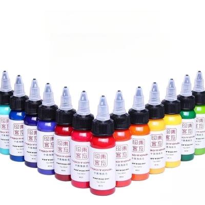 China Easy Coloring 2023 New Compliance OEM Tattoo Ink Pigments 25 Color Available Professional Tattoo Ink for sale