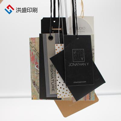 China Recyled Hang Tag Garment Paper Wholesale custom hangtags for own logo apparel for sale