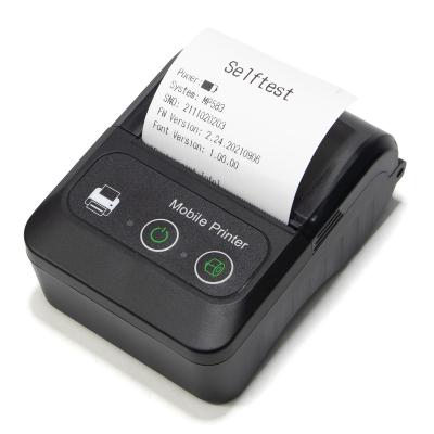 China 2inch 58mm Paper Width Mini Blue-tooth Portable Thermal Receipt Printer and USB Interface with Battery for sale