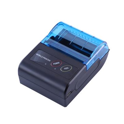 China Black And White In Stock Printer Portable 58mm Thermal Receipt Handheld Mobile Printer for sale