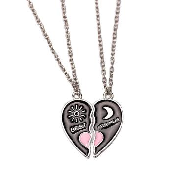 China Europe and America Promotional European Customized Quality Gift Jewelry Choker Heart Pendant Necklace for sale