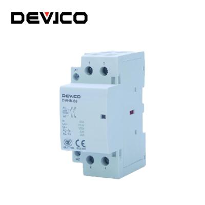 China Modular Household Contactor 2P Electric Circuit Home Use AC Contactors DVH8-63 DVH8-63 for sale