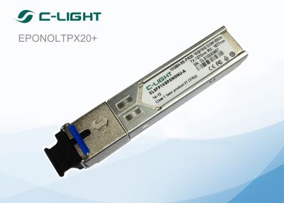 China EPON OLT SFP TX1490nm/solos conectores de la fibra del SC de RX1310nm 1.25G los 20KM en venta