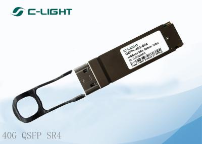 China módulos ópticos de la fibra de 40G QSFP SR4 hasta el 100m en OM3 el conector de la fibra MPO en venta